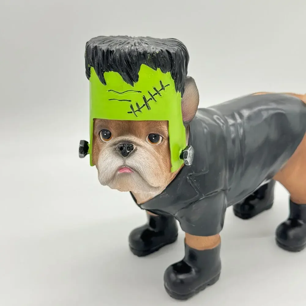 Humane Society Frenchie Bulldog Dog in Frankenstein Halloween Costume NEW